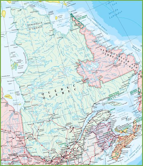 Image result for Northern Quebec Map