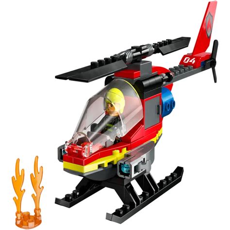 Lego 60411 City Fire Rescue Helicopter - 85 Pieces — Toycra