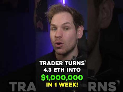 Trader turns 4.3eth into $1 Million in 1 Week! #shorts
