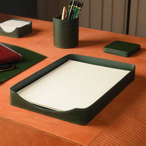 Sterling A4 Papertray Green | Elegant Desk Organizer – Mango Style