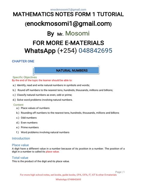 Form One Notes PDF 的图像结果