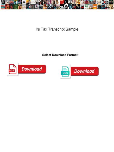 Irs Tax Transcript Sample 的图像结果