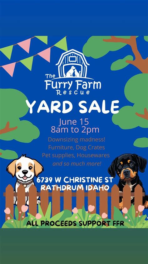 Furry Farm ? Yard Sale , 6739 W Christine St, Rathdrum, ID 83858, 15 ...
