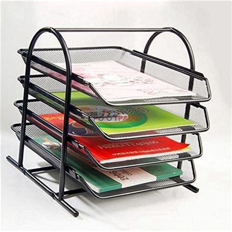 'M&G 4 Tier Metal MESH Document Tray/Document Holder'. : Amazon.in ...