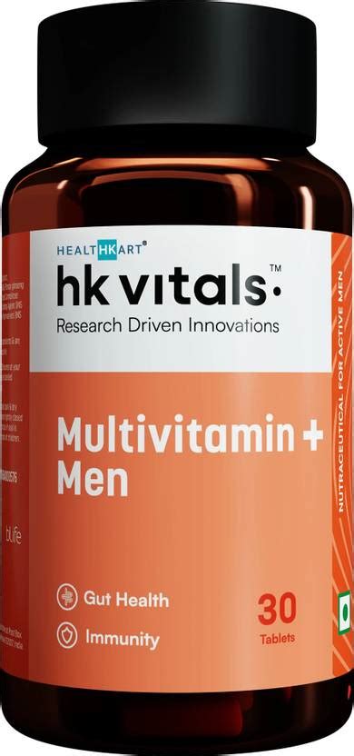HEALTHKART HK Vitals Multivitamin Plus Men, For Energy, Stamina ...