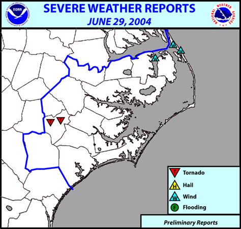 June 29, 2004 - Tornado Near Kinston