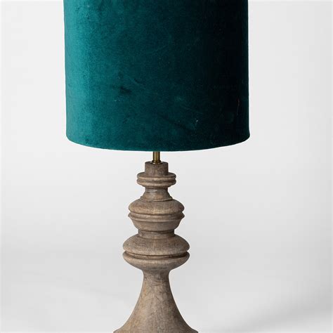 60564 | Wooden Carved Table Lamp – Manglam Arts