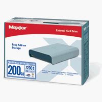 MAXTOR M01E200 Personal Storage 3100 External Hard Drive 200 GB ...