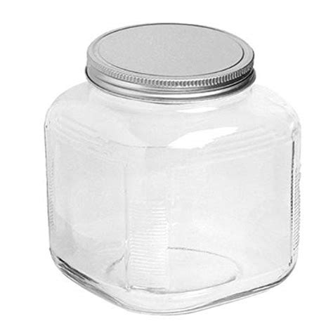 Buy Anchor Hocking 1-Gallon Glass Cookie Jar with Cover, Large (Pack of ...