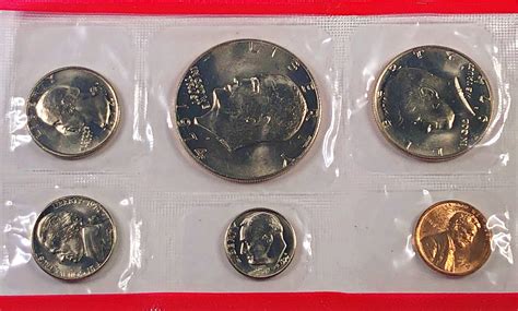 1974 Denver Mint Uncirculated Coin Set*In Original Cellophane Packet ...