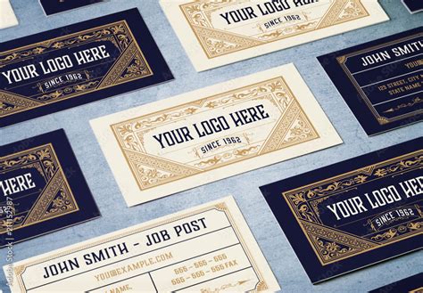 Vintage Style Business Cards 的图像结果