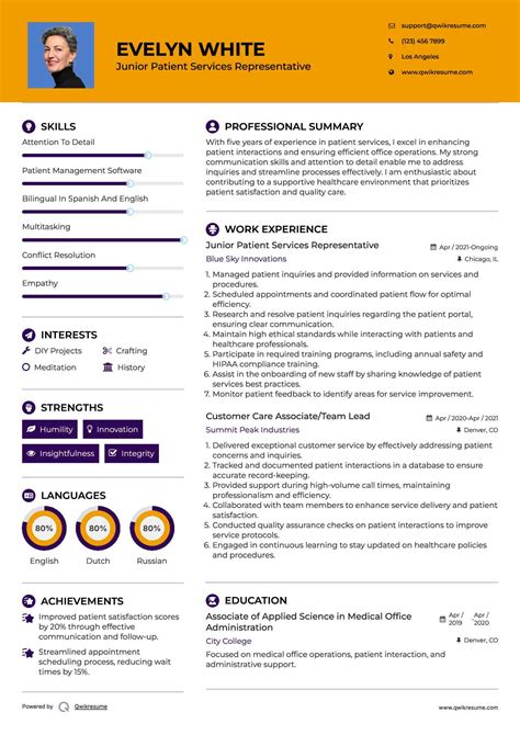 10+ Patient Services Representative Resume Samples & Templates for 2025