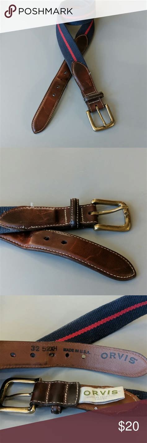 ORVIS BELT Leather Solid Brass Buckle | Belt, Orvis, Brass buckle