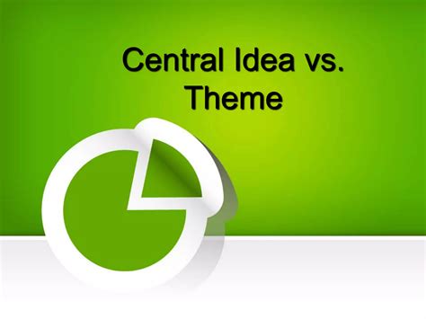 Central Idea vs Theme | PPT