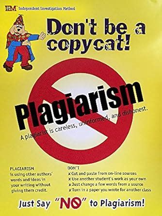 Plagiarism Poster : Virginia Morse, Cindy Nottage: Amazon.in: Books
