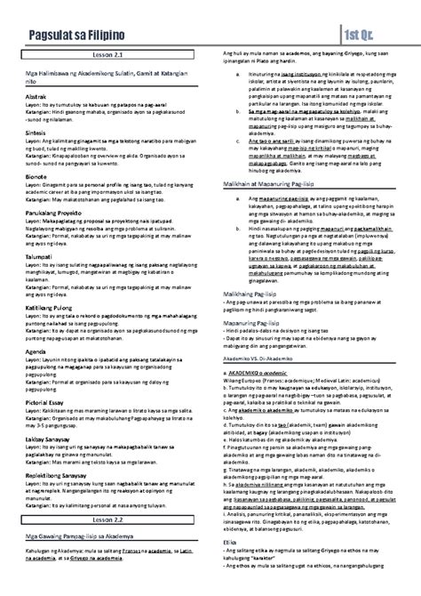 Image result for Abstract Exam Tagalog