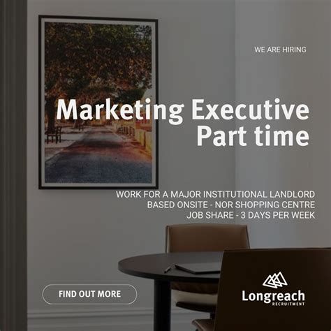 We are looking for a part-time marketing professional to join an institutional landlord at a ...