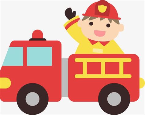 消防车的卡通图片(2)_伊卟图库