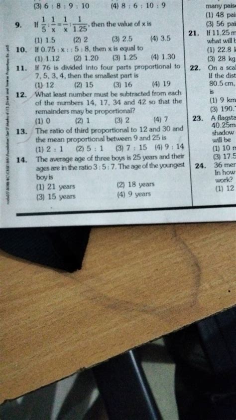 If 76 is divided into four parts prop | Filo
