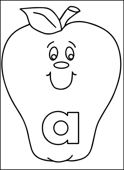 Letter A coloring pages - ColoringLib