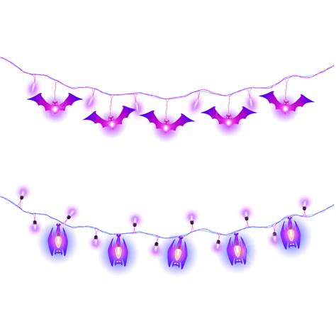Haloween String Light Chain, String Light, Haloween, Light String Neon Light PNG and Vector with ...