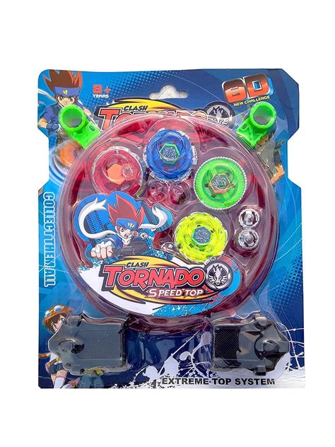 PECULIAR Metal Fusion Clash of Tornados Speed Top Stadium Battle with 4 ...