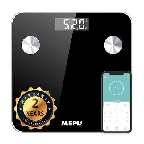 MEPL LCD Smart App Weight Machine for Body Weighing Scale Digital Human ...