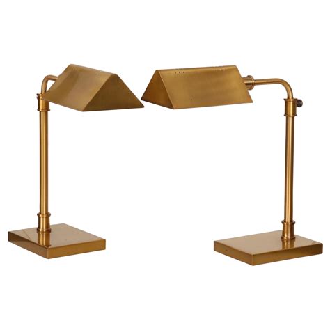 Pair of Ralph Lauren Stitched Leather Table Lamps at 1stDibs
