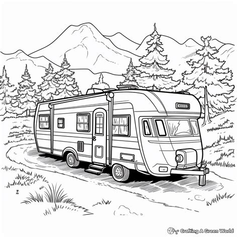 Camper & Rv Coloring Pages - Free & Printable!