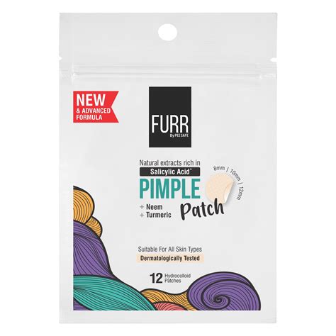 FURR by Pee Safe Acnes Patches For Pimples | 12 Hydrocolloid Acne ...