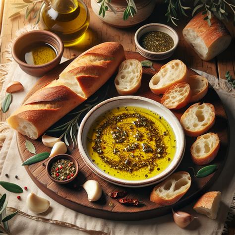 Garlic Olive Oil Bread Dip Recipe: A Flavorful Appetizer