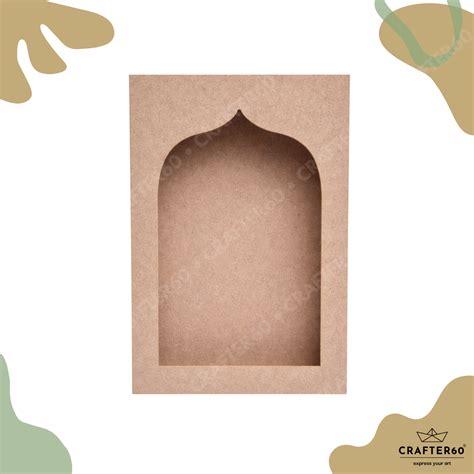DIY MDF Jharokha Art Base 2-Layer 3.5mm+3.5mm A3 A4 A5 – CRAFTER60®