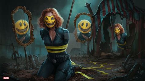 Smiley demon bound Black Widow 073388 by VonPat on DeviantArt