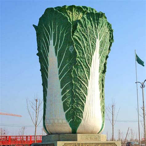 河南打造19米“玻璃钢”巨型“白菜”，属国内最大白菜雕塑_幕墙专区_幕墙网