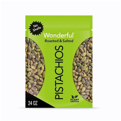 Wonderful Pistachios Shelled Roasted And Salted (24 Ounce), Model ...