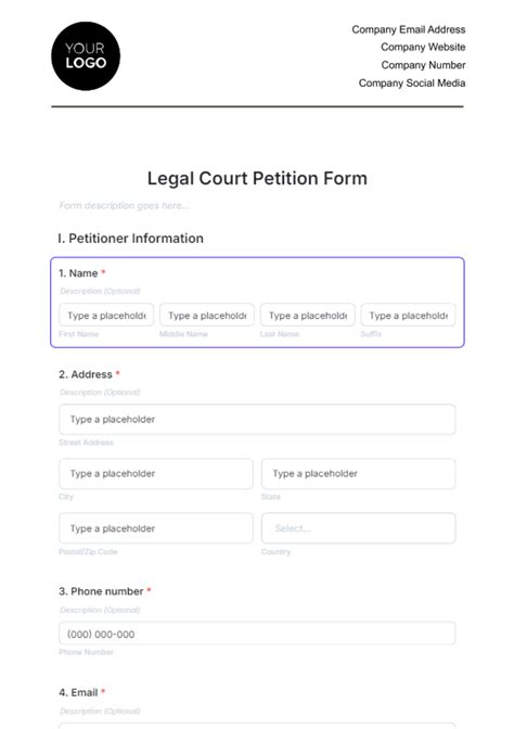 Free Court Templates to Edit Online