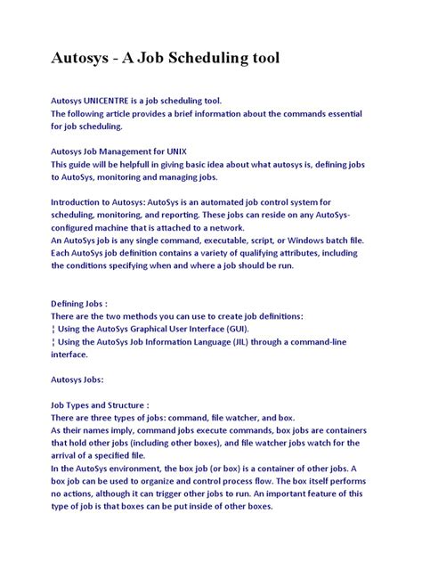 Image result for File Watcher Job in AutoSys