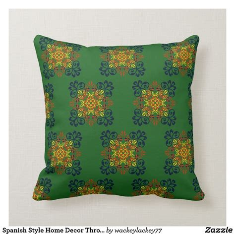 Spanish Style Home Decor Throw Pillow | Zazzle | Spanish style homes ...