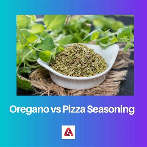 Condimento de orégano vs pizza: diferencia y comparación