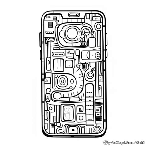 Phone Coloring Pages - Free & Printable!