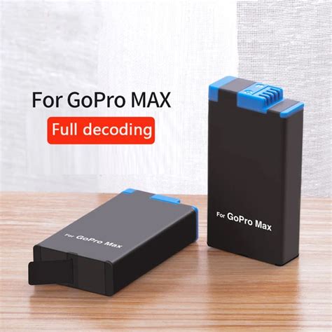 New intelligent For GoPro Max Battery Slot Charger 1400mAh lithium ion ...