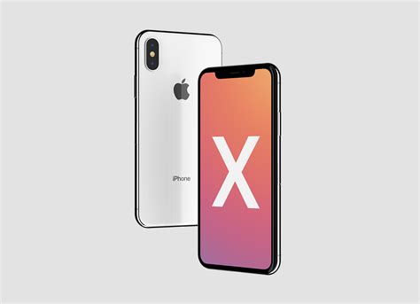 Free Premium Floating Apple iPhone X Mockup PSD - Good Mockups