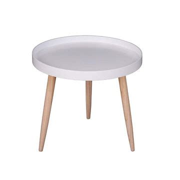 China Minimalist round wooden side/end/lamp/coffee table modern solid ...