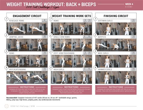 Fall Challenge: Back + Biceps Workout (W4D3) - Lauren Gleisberg