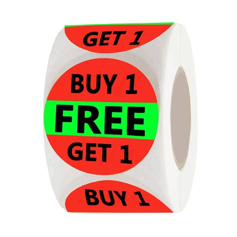 Buy Buy One Get One Sale Retail Pricing Labels/Stickers, 1.5 inch ...