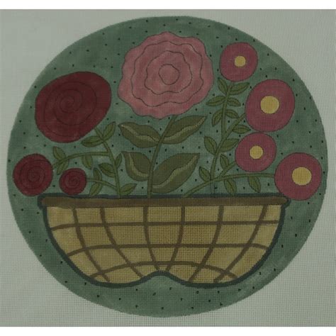 EWE-1061 (Grace) 9 x 9 - 18 Mesh | Radish Roots Needlepoint