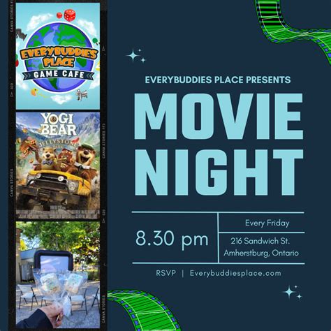 Outdoor Movie Night - Everybuddies Place Game Cafe - Amherstburg