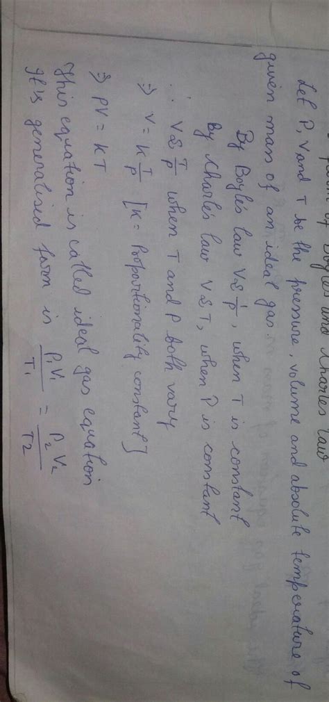 established ideal gas equation on the basis of Boyles law,Charles law ...