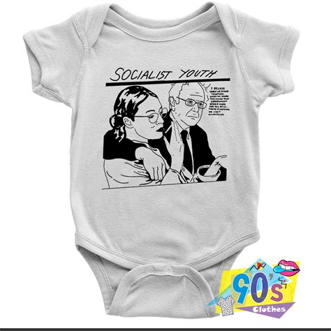 Bernie Sanders and Alexandria Ocasio Cortez Trump Quote Baby Onesie ...