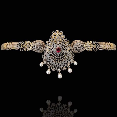 South Indian Gold Waist Belt with CZ Diamond | Distinctive Beauty ...